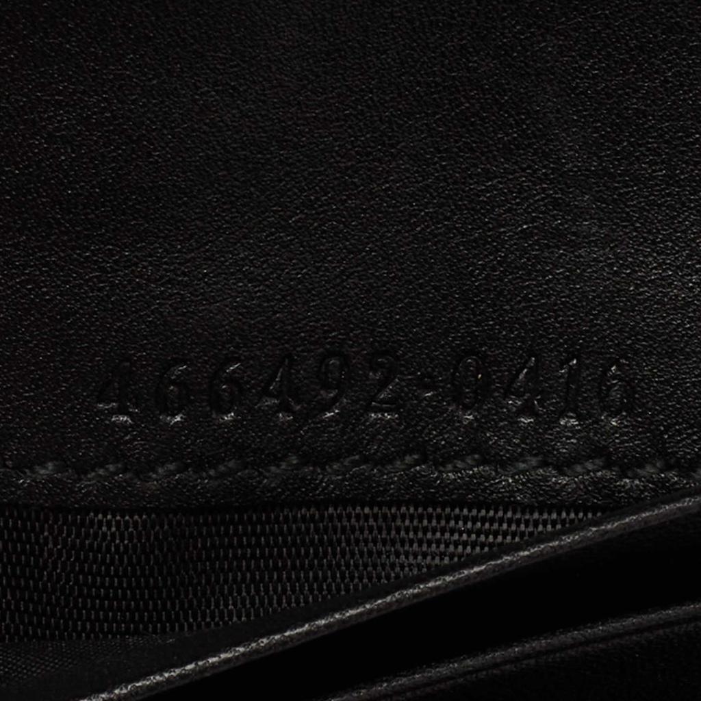 Gucci Black Matelasse Leather GG Marmont Card Case商品第9张图片规格展示