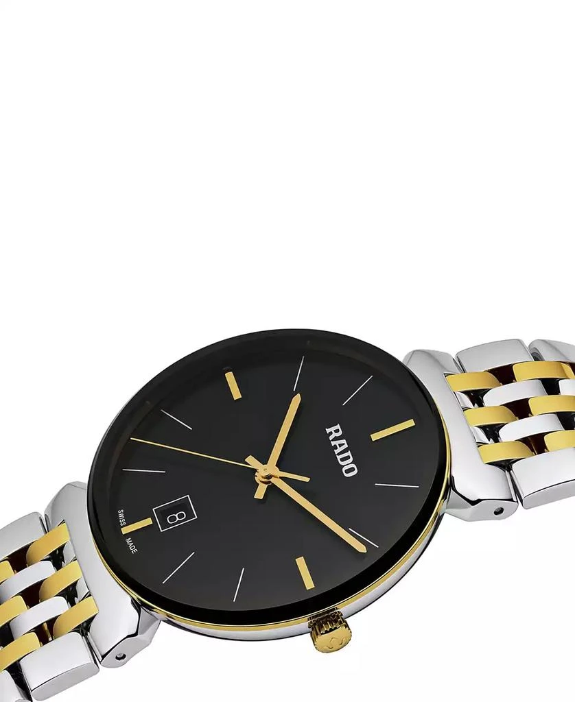 商品Rado|Florence Men's Black Stainless Steel Bracelet Watch 38mm,价格¥7509,第3张图片详细描述
