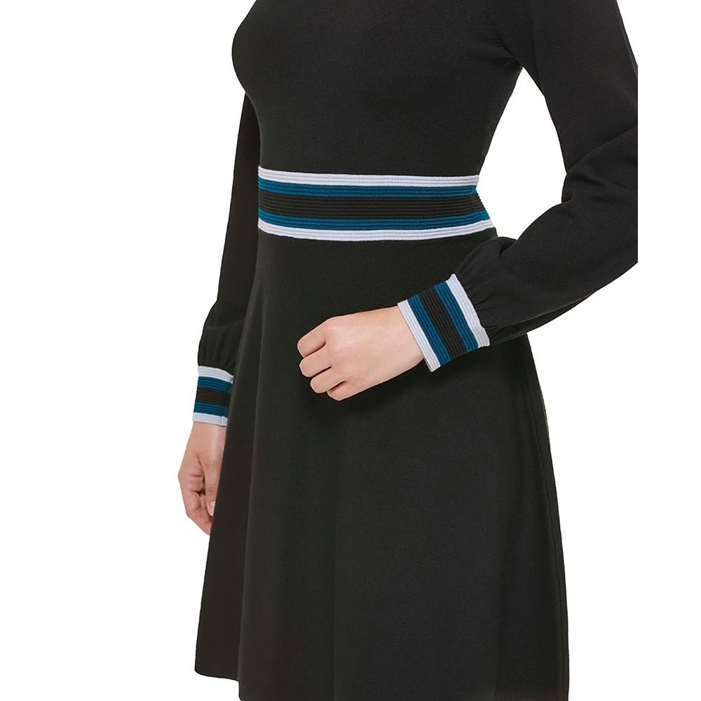 商品Vince Camuto|Petite Mock Neck Fit & Flare Dress,价格¥380,第4张图片详细描述