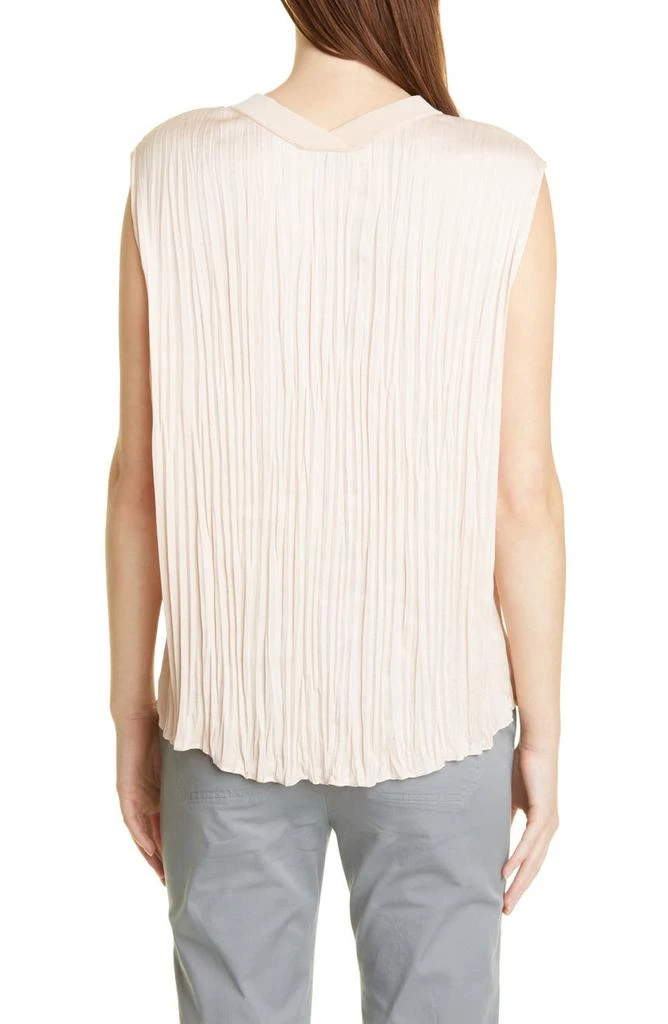 商品Vince|Crushed Sleeveless Double V-Neck Blouse,价格¥358,第2张图片详细描述