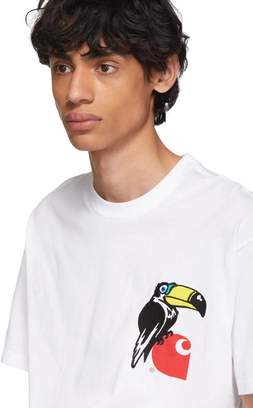 商品Carhartt WIP|White Nosebird T-Shirt,价格¥550,第4张图片详细描述