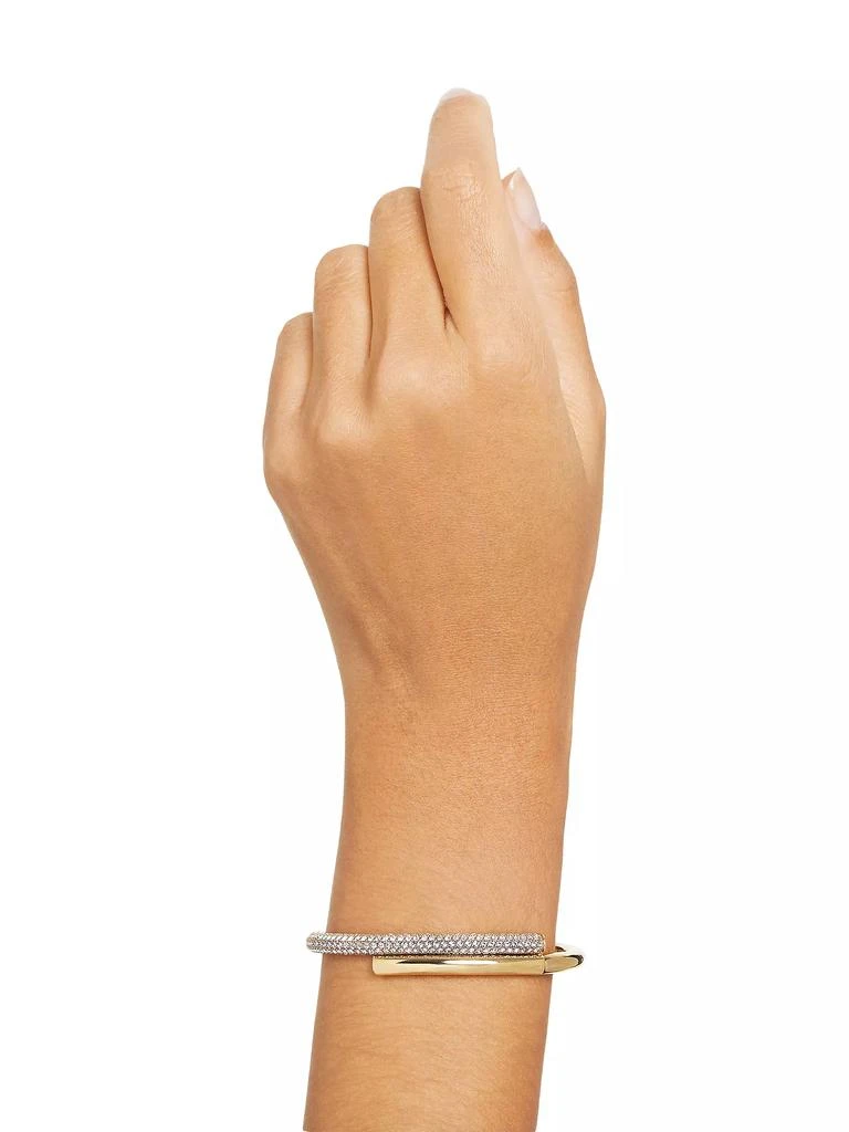 商品Swarovski|Dextera Goldtone & Crystal Pavé Bangle,价格¥2095,第2张图片详细描述