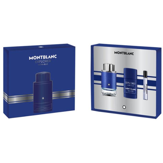 Montblanc Mens Explorer Ultra Blue Gift Set Fragrances 3386460130561商品第1张图片规格展示
