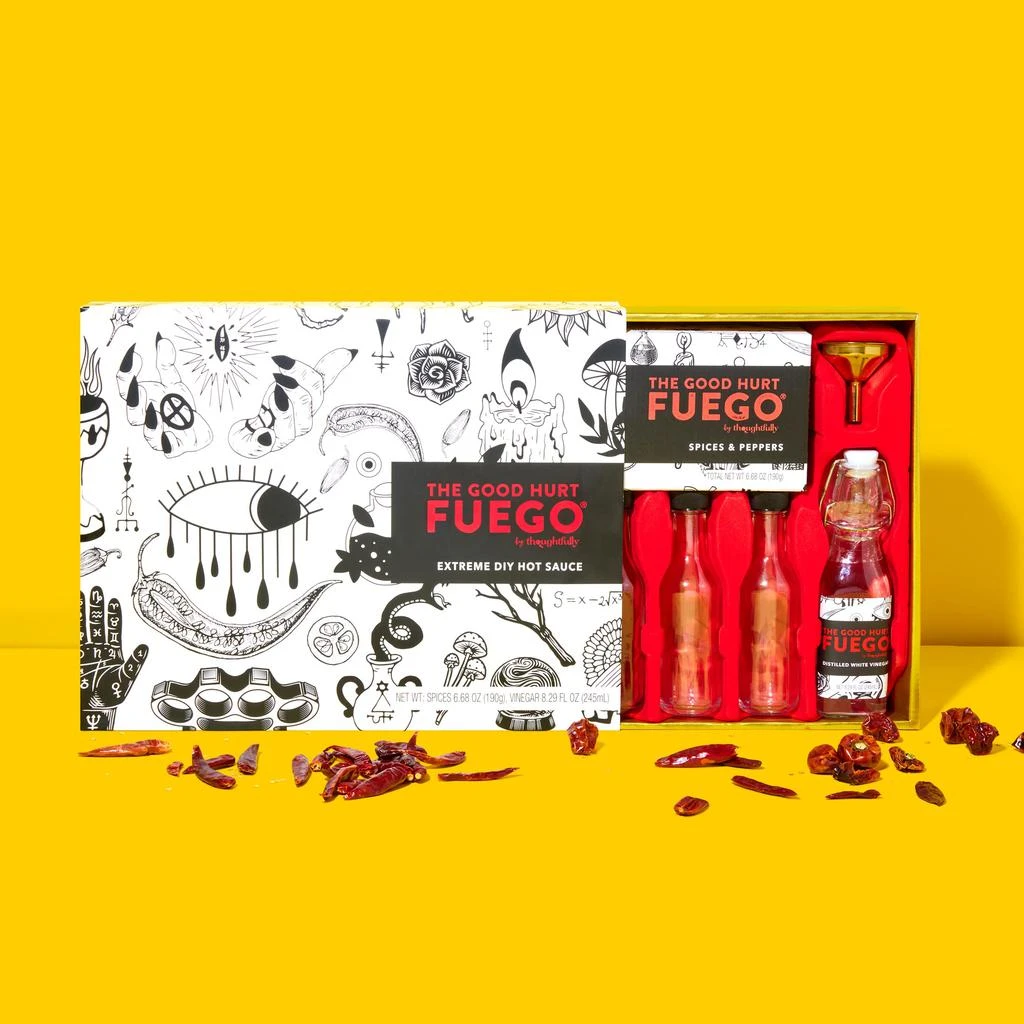 商品Thoughtfully|The Good Hurt Fuego, Extreme DIY Hot Sauce Gift Set,价格¥478,第3张图片详细描述