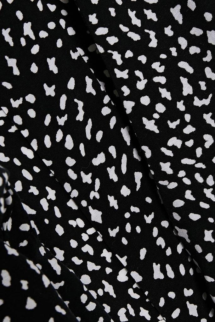 Tie-neck printed cupro-blend blouse商品第2张图片规格展示