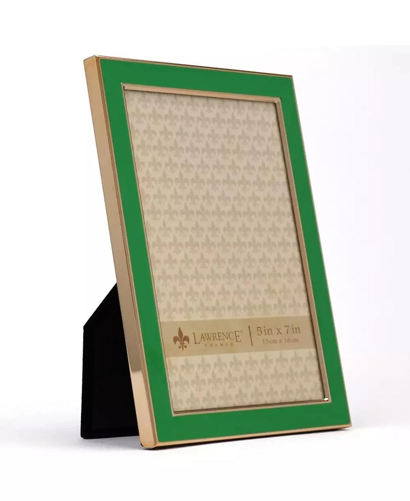 商品Lawrence Frames|Metal and Enamel Picture Frame, 5" x 7",价格¥175,第2张图片详细描述