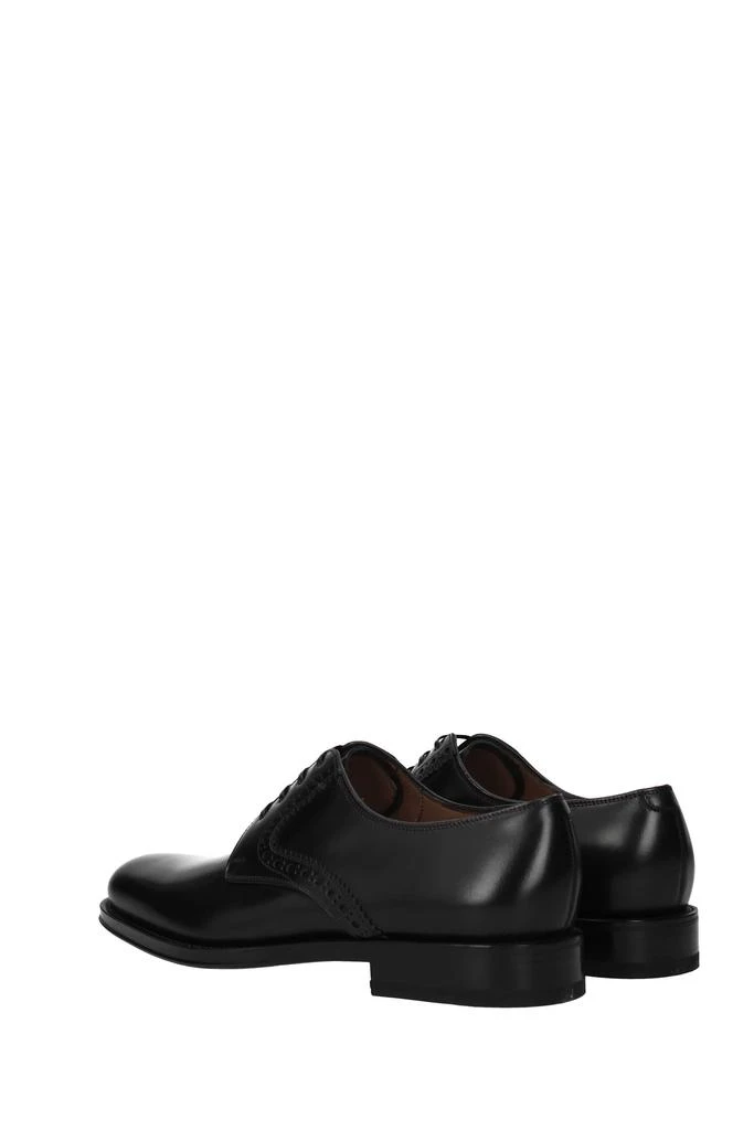 商品Salvatore Ferragamo|Lace up and Monkstrap Leather Black,价格¥2136,第4张图片详细描述