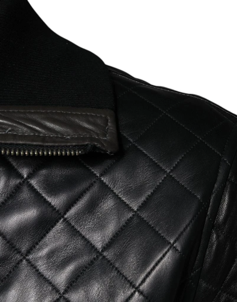 Calf Leather Quilted Full Zip Men's Jacket (Pre-Owned) 商品