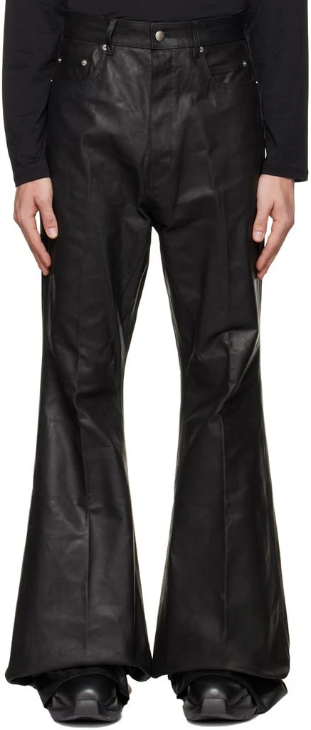 商品Rick Owens|Black Bolan Leather Pants,价格¥9900,第1张图片