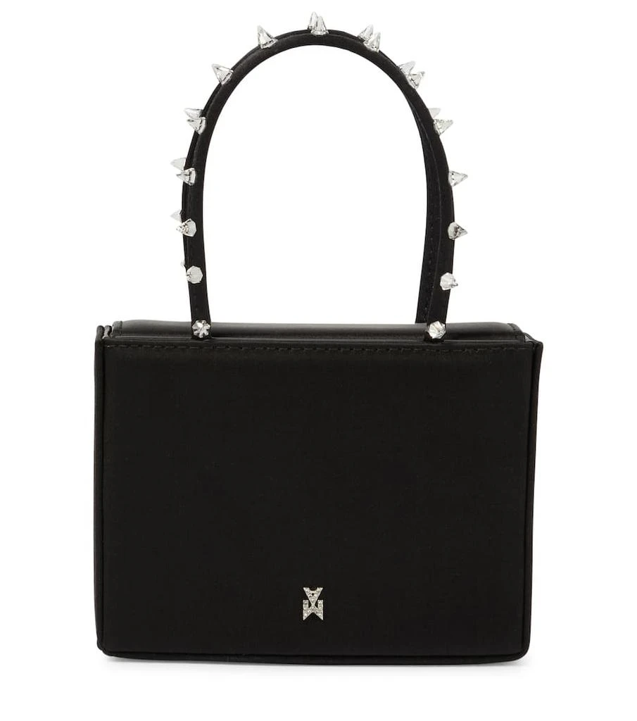 商品Amina Muaddi|Julia Super Mini embellished satin tote,价格¥6902,第1张图片