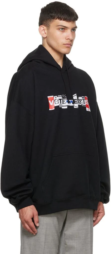 商品Vetements|黑色 Mixed 连帽衫,价格¥4183,第2张图片详细描述
