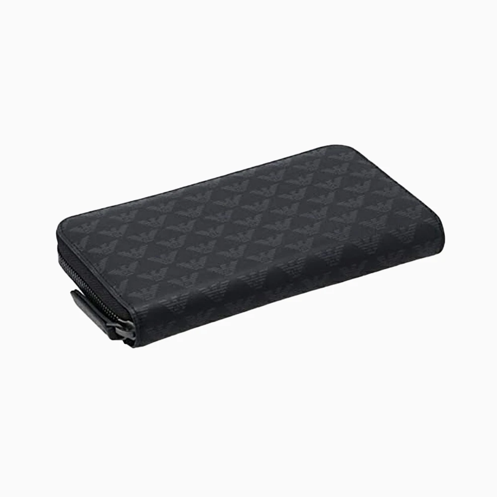 EMPORIO ARMANI 黑色男士长款钱夹 YEM867-YH606-86526 商品
