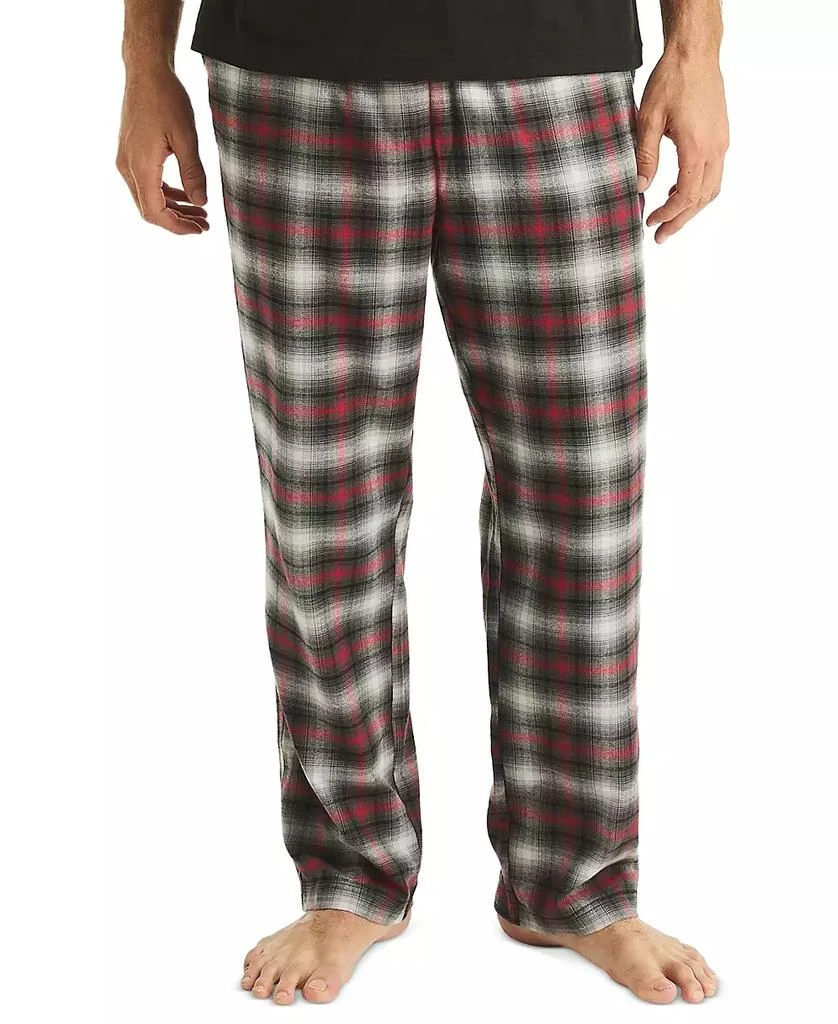 Men's Plaid Pajama Pants & Solid Pajama T-Shirt Set 商品