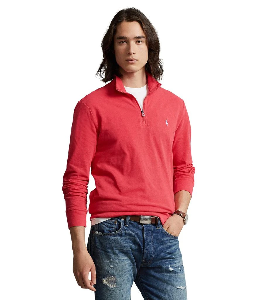 商品Ralph Lauren|Cotton Mesh 1/4 Zip Pullover,价格¥473,第1张图片