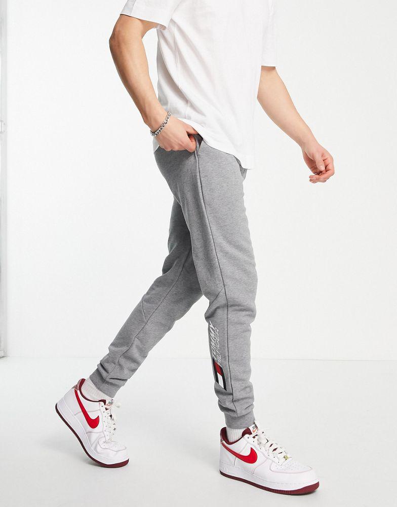 Tommy Hilfiger Performance essentials logo cuffed joggers in grey marl商品第2张图片规格展示