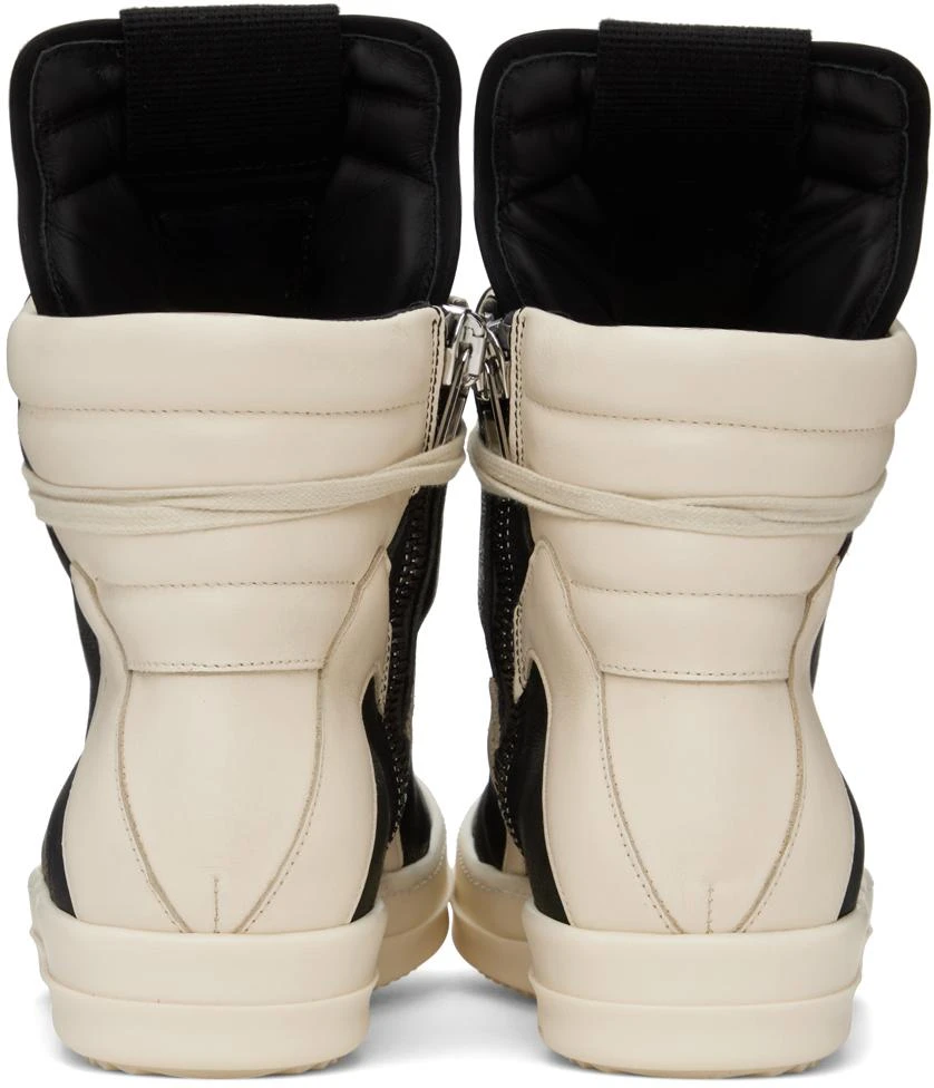 商品Rick Owens|Black & Off-White Geobasket Sneakers,价格¥8091,第2张图片详细描述