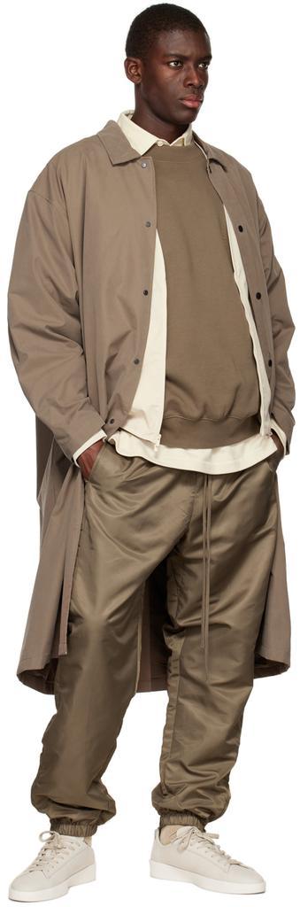 商品Essentials|Brown Nylon Lounge Pants,价格¥711,第6张图片详细描述