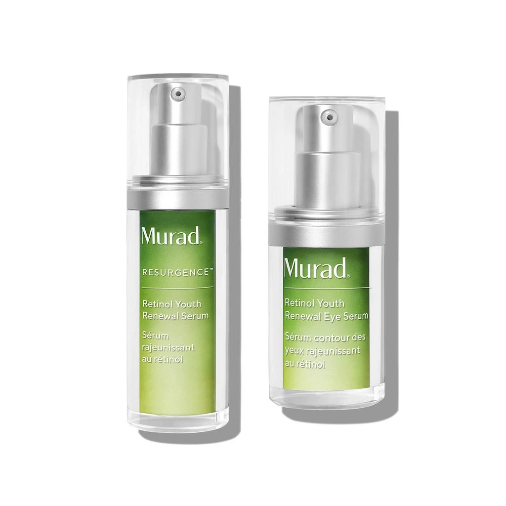 商品Murad|Murad Resurgence Retinol Youth Renewal Eye Serum and Retinol Youth Renewal Serum - Anti-Aging Treatment for Crow's Feet, Lines and Wrinkles, Smoother Looking Skin,价格¥1241,第1张图片