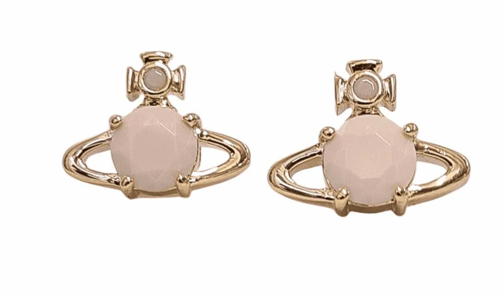 商品Vivienne Westwood|Vivienne Westwood Reina Earrings - GOLD/ CREAM,价格¥774,第1张图片