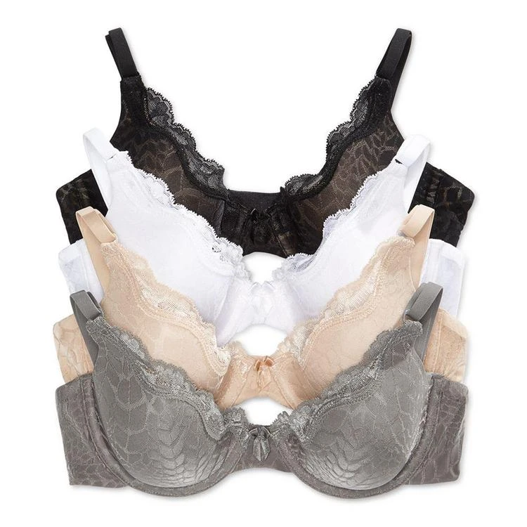 商品Maidenform|One Fab Fit Embellished Scallop Neckline Demi Bra 9471,价格¥188,第2张图片详细描述