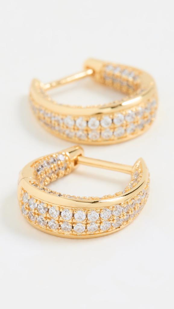 商品Luv AJ|Luv Aj The Pave Curve Hoops,价格¥239,第6张图片详细描述