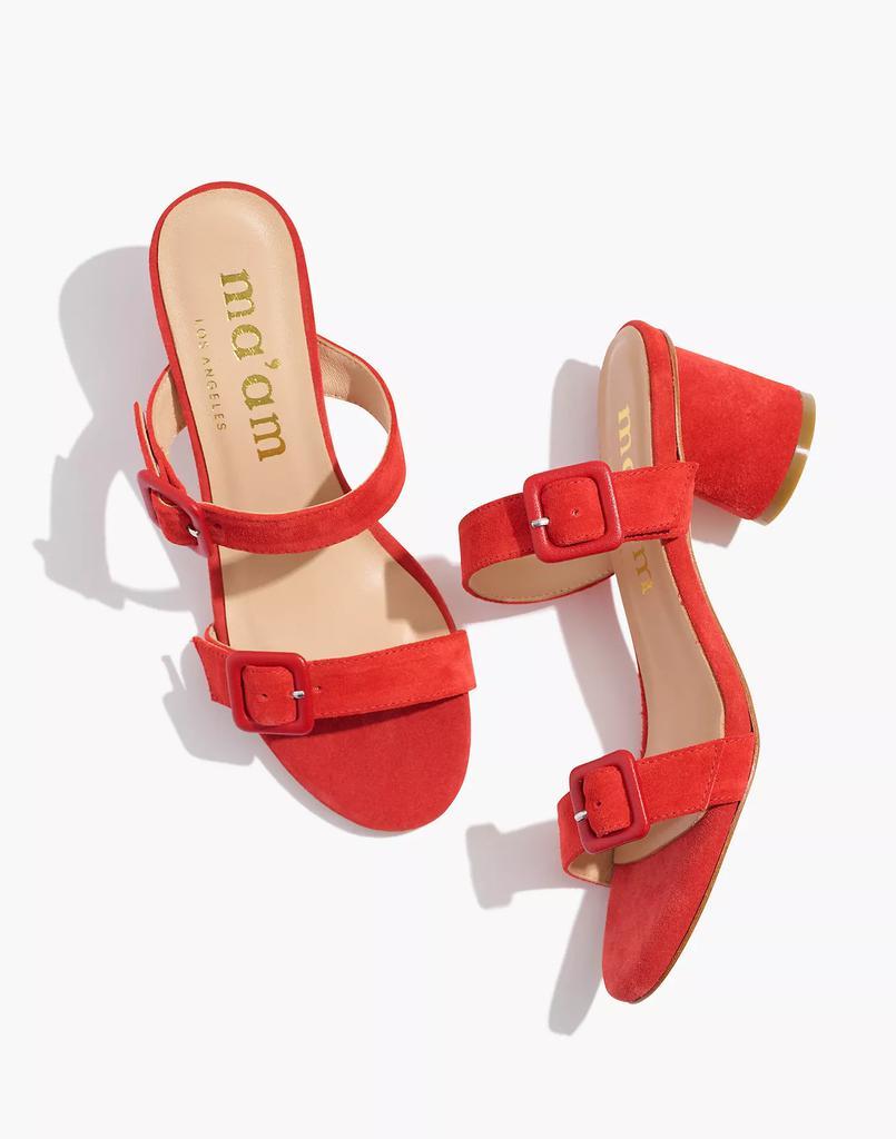 商品Madewell|Ma'am Shoes Suede Marsha Sandals,价格¥1827,第1张图片