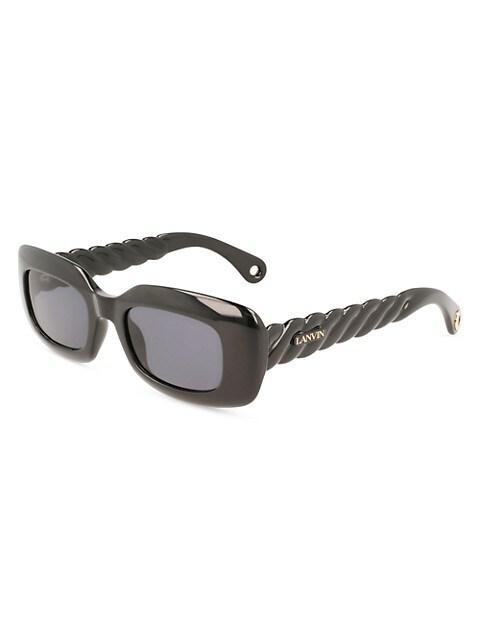 商品Lanvin|Babe 50MM Rectangle Sunglasses,价格¥1843,第4张图片详细描述