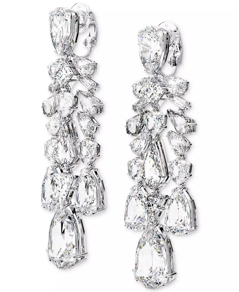 商品Swarovski|Silver-Tone Crystal Multi-Cut Clip-On Drop Earrings,价格¥2322,第3张图片详细描述