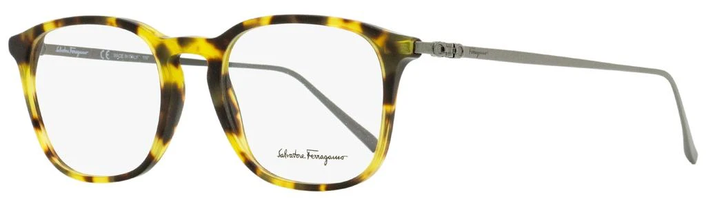 商品Salvatore Ferragamo|Salvatore Ferragamo Men's Rectangular Eyeglasses SF2846 281 Vintage Tortoise/Gunmetal 53mm,价格¥545,第1张图片