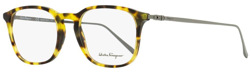 商品Salvatore Ferragamo|Salvatore Ferragamo Men's Rectangular Eyeglasses SF2846 281 Vintage Tortoise/Gunmetal 53mm,价格¥505,第1张图片