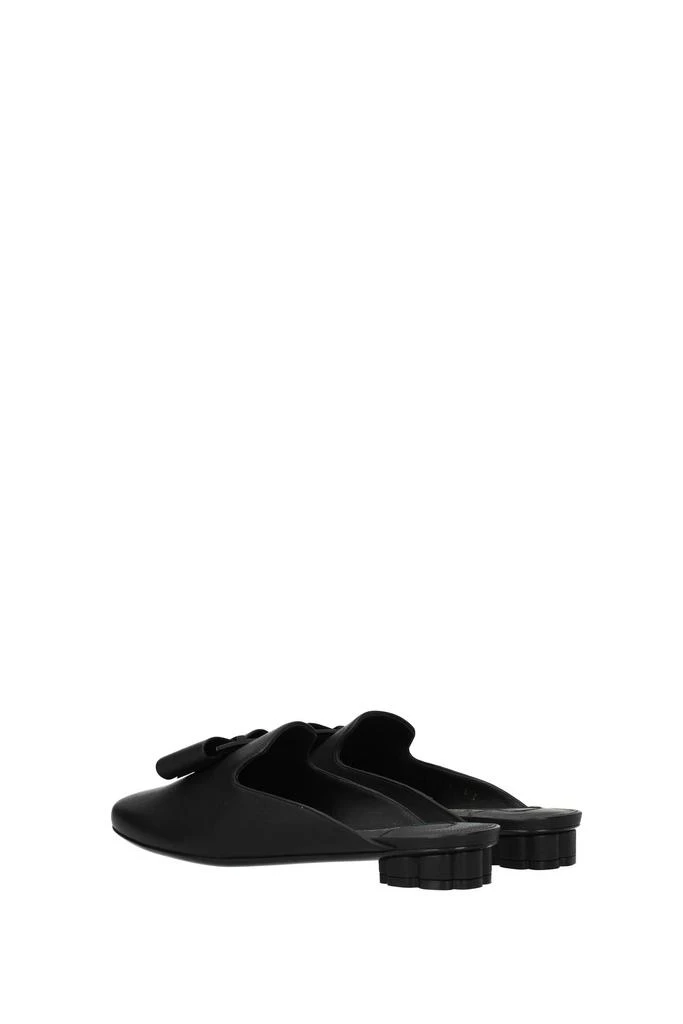 商品Salvatore Ferragamo|Slippers and clogs sciacca Leather Black,价格¥2048,第4张图片详细描述