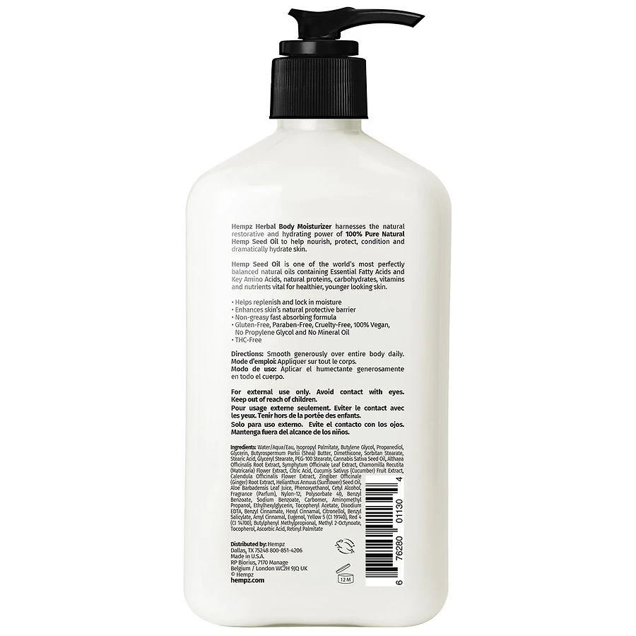 商品Hempz|Herbal Body Moisturizer,价格¥161,第2张图片详细描述