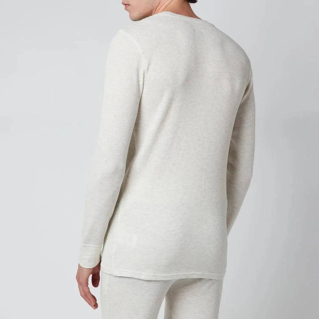 商品Ralph Lauren|Polo Ralph Lauren Men's Waffle Knit Long Sleeve Top - Oatmeal Heather,价格¥277,第2张图片详细描述