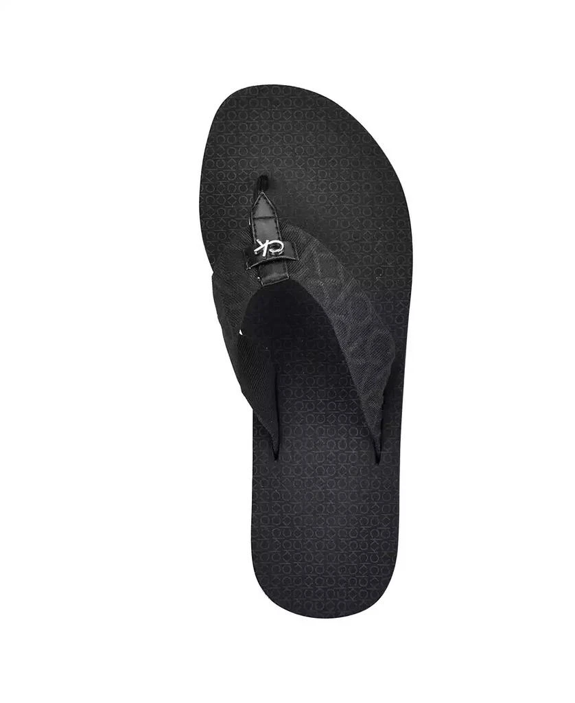 商品Calvin Klein|Women's Meena Logo Platform Flip-Flop Sandals,价格¥202,第4张图片详细描述