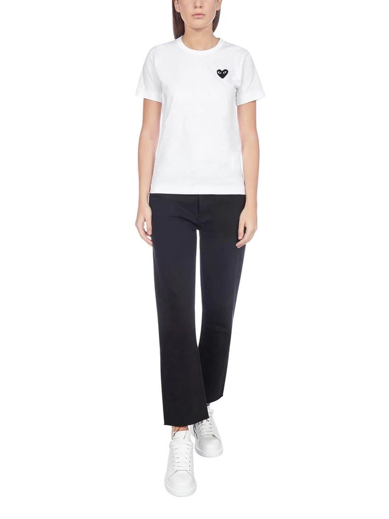商品Comme des Garcons|Comme des Garçons Play Heart Embroidered T-Shirt,价格¥653,第4张图片详细描述
