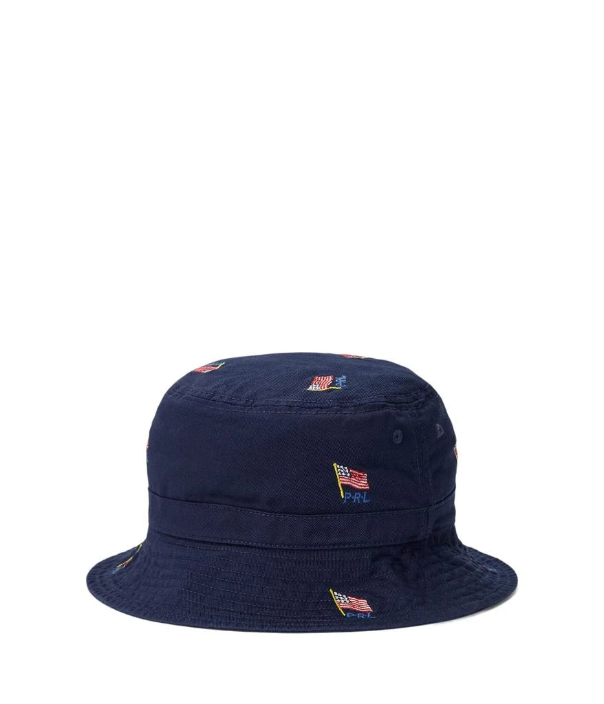 商品Ralph Lauren|Flag Cotton Twill Bucket Hat (Big Kids),价格¥278,第1张图片