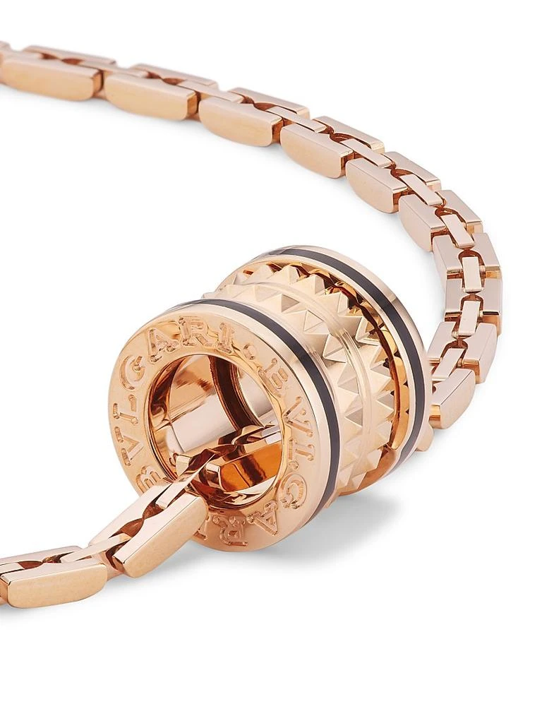 商品BVLGARI|B.zero1 Rock 18K Rose Gold & Black Ceramic Pendant Necklace,价格¥63100,第4张图片详细描述