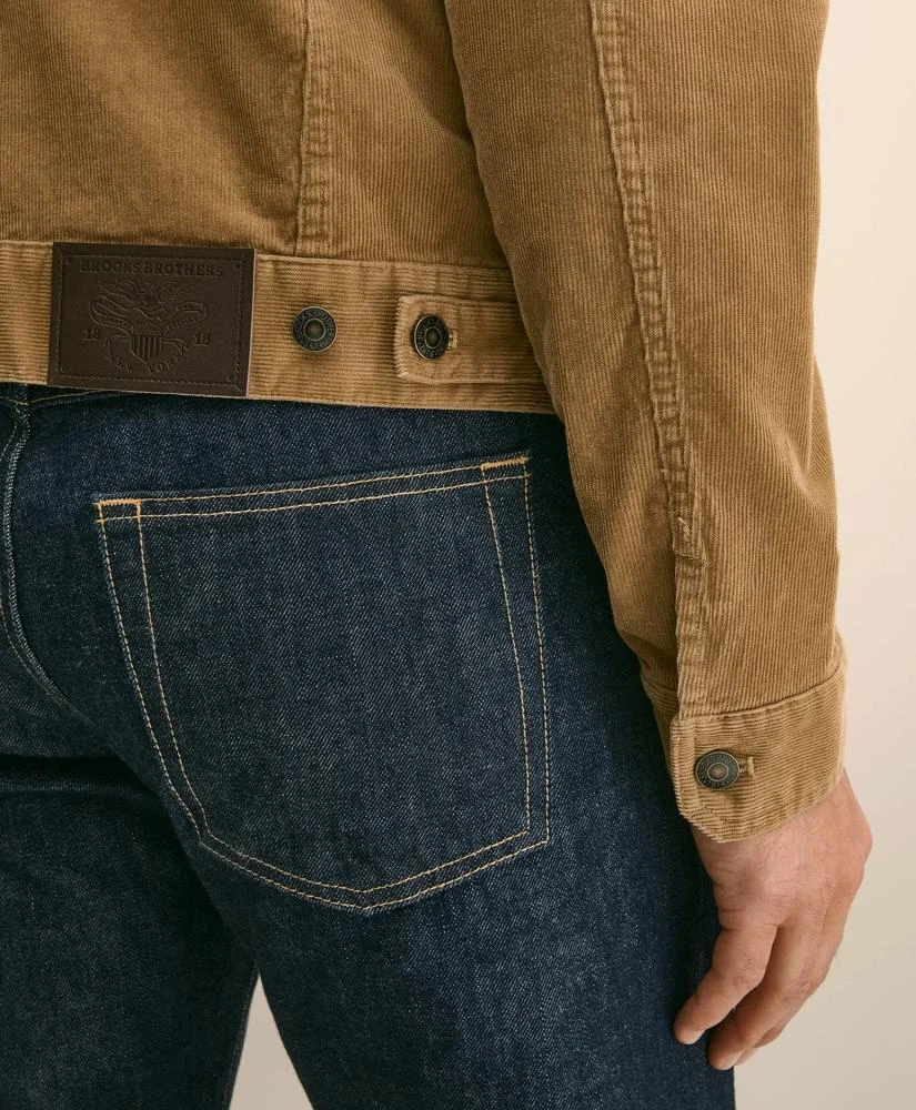 商品Brooks Brothers|Medium Wale Corduroy Trucker Jacket,价格¥1623,第5张图片详细描述