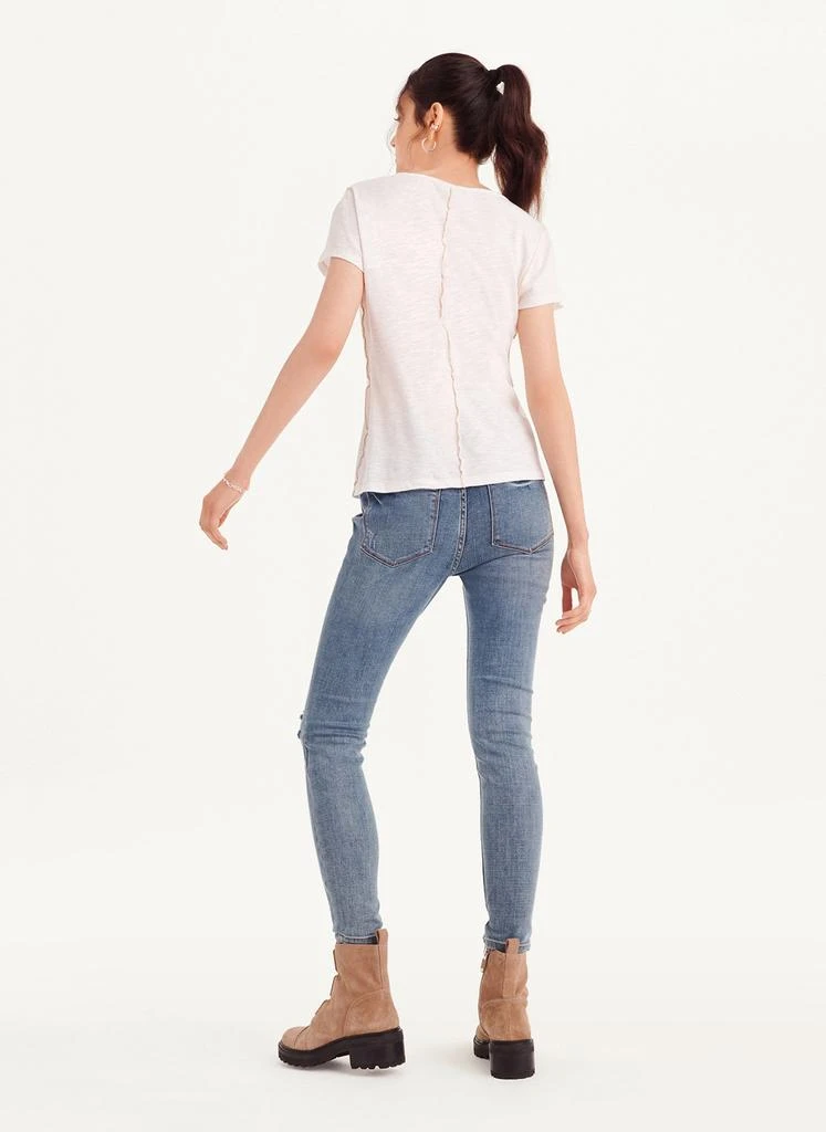 Scoop Neck Tee With Contrast Stitching 商品