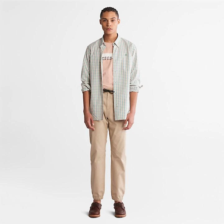 商品Timberland|Seersucker Gingham Shirt for Men in Pink,价格¥347,第3张图片详细描述