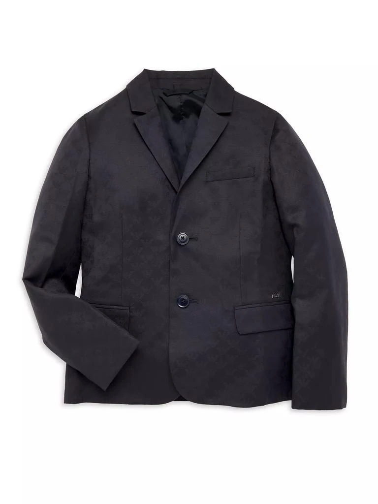 商品Emporio Armani|Boy's Logo Jacquard Blazer,价格¥1703,第1张图片