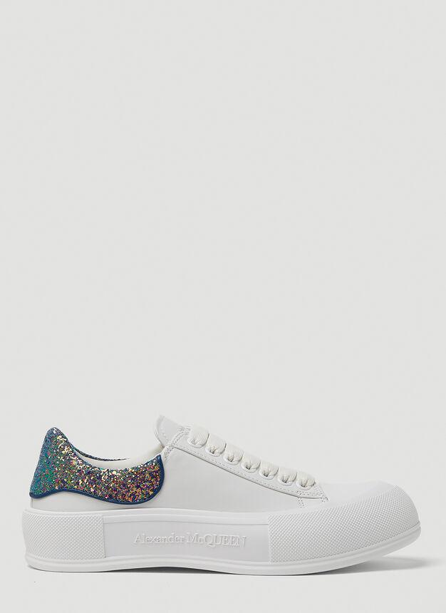 Platform Tread Sneakers in White商品第1张图片规格展示