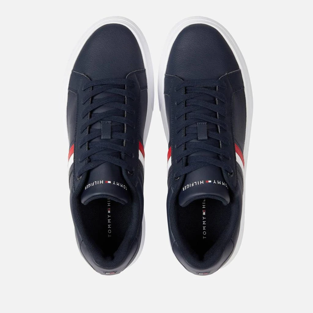 商品Tommy Hilfiger|Tommy Hilfiger Corporate Cup Stripe Leather Trainers,价格¥601,第3张图片详细描述