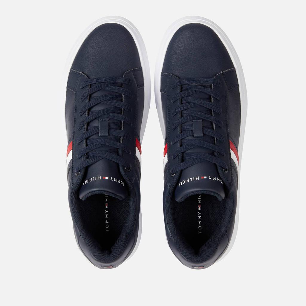 商品Tommy Hilfiger|Tommy Hilfiger Corporate Cup Stripe Leather Trainers,价格¥881,第5张图片详细描述