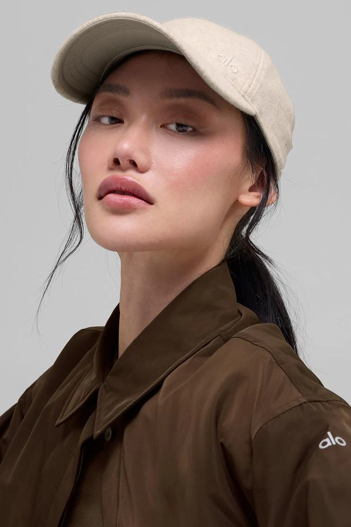 商品Alo|Prestige Off-Duty Cap - Cream Heather,价格¥677,第2张图片详细描述