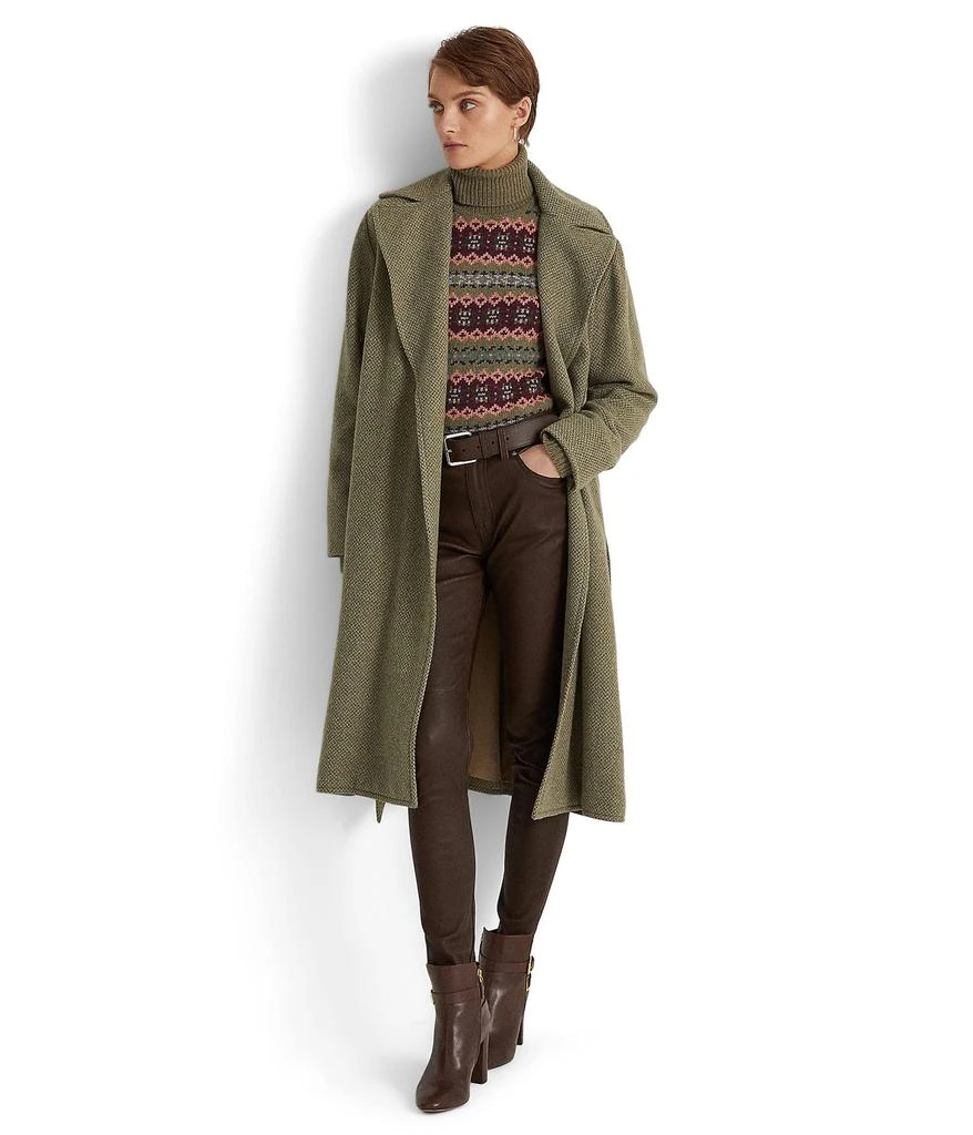 商品Ralph Lauren|Wool Tweed Wrap Coat,价格¥3679,第1张图片