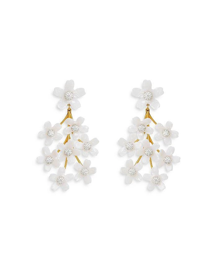 商品Lele Sadoughi|Imitation Pearl Garden Bouquet Chandelier Statement Earrings,价格¥1832,第1张图片