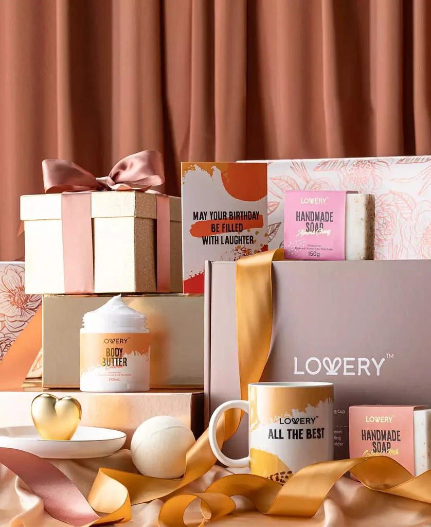 商品Lovery|Birthday Gifts, Personalized Birthday Gift Basket, Body Care Gift Set, Inspirational Gifts, Birthday Spa Gift Box, 8 Piece,价格¥440,第5张图片详细描述