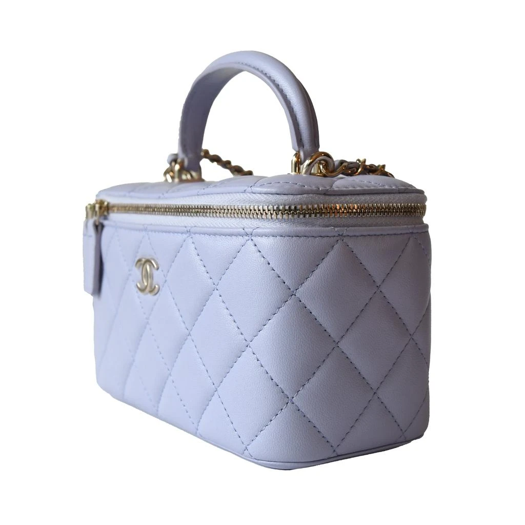 商品Chanel|Chanel Small Top Handle Vanity With Chain Bag Light Purple,价格¥32876,第4张图片详细描述