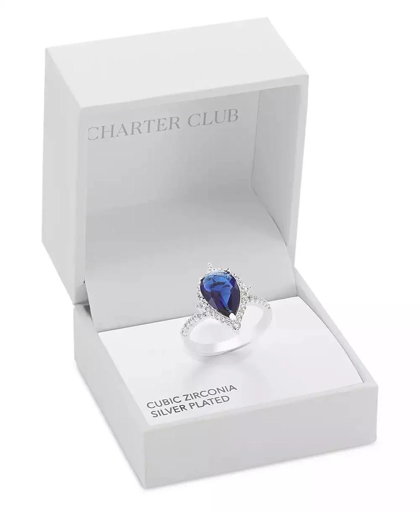 商品Charter Club|Pavé & Pear-Shape Color Crystal Ring, Exclusively at Macy's,价格¥117,第2张图片详细描述